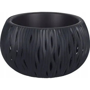 Květináč Květináč plast černý Prosperplast 37 cm x 37 cm x 22 cm