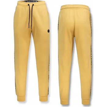 Podprsenka Pitbull pánské tepláky Oldschool TAPE LOGO žluté velikost L