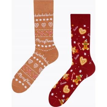 Pánská móda PONOŽKY ZATEPLENÉ DEDOLES 003 PERNÍKOVÝ SVĚT 39-42