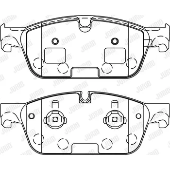 Brzdová destička Sada brzdových destiček, kotoučová brzda JURID 573448J