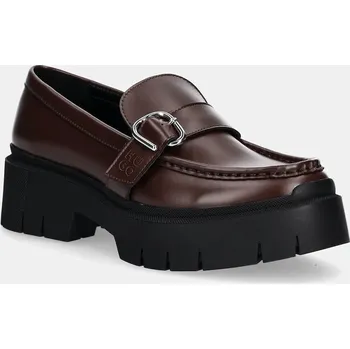 Dámské mokasíny Mokasíny HUGO Kris 50548196.201 hnědá 89X, EUR 38