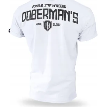 Pánské tričko Bavlněné tričko Dobermans Aggressive PRIDE & GLORY TS285 vel. L Bílá