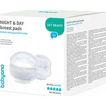 Menstruační vložka Na jedno použití vložky Babyono bílé 40 ks