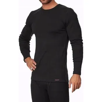 Pánské tričko Cornette funkční triko Authentic 214 Thermo Plus kulatý dlouhý rukáv černé velikost L