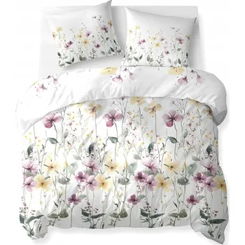 Povlečení Povlečení - Kvetoucí louka/bílá - 220x200 - 3 dílné