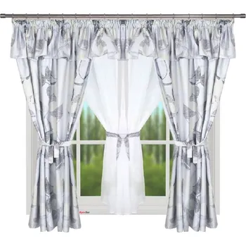 Fliying Hotová záclona L209 šedá, 400x160 cm