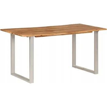 Jídelní stůl Kuchyňský stůl VidaXL obdélníkový, odstíny růžové, 80 x 160 x 76 cm