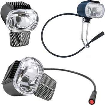 Cyklosvítilna LED Rapid Light 36V 48V přední světlo pro elektrokolo + držák
