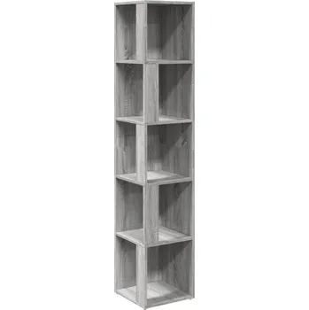 Šatní skříň Rohová skříňka, šedý dub sonoma, 33x33x164,5 cm