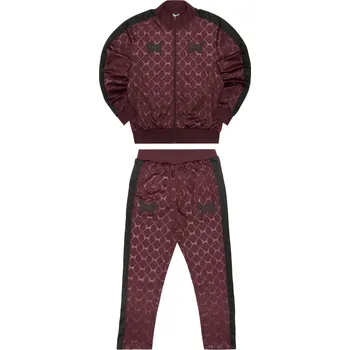 Pánská móda Pánská tepláková souprava Tapout Tapout černá | tmavě červená 3502459