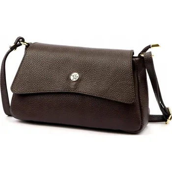 Gregorio kabelka z pravé kůže hnědá