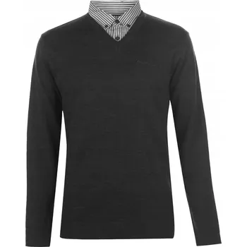 Pánský svetr SVETR Pierre Cardin KOBALTOVÝ Bavlněný velikost S moderní pánský