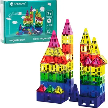 ostatní stavebnice Magnetická stavebnice 120 dílů SPRINGOS KG0049