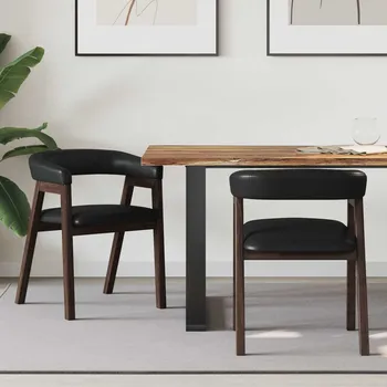 Jídelní židle 2 pcs Světle hnědá 54 x 57 x 73 cm