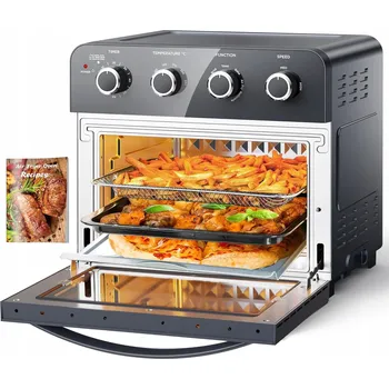 fritéza Mini trouba 23L, 6 v 1, 1700W horkovzdušná fritéza, fritování bez oleje, air fryer