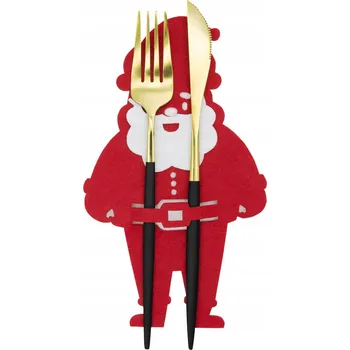 Vánoční dekorace PartyPal 110449 Vánoční podložky pod příbory s motivem Santa Clause 6 ks