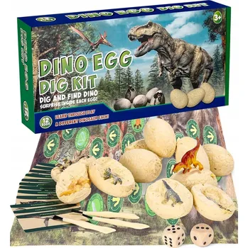 Figurka VYKOUPÁVKY DINO Z VAJÍČKA 12 FIGUREK DINOSAURŮ PRO DĚTI