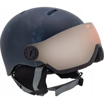 Dětská lyžařská helma SALOMON GROM VISOR blue s INTEGROVANÝM ZORNÍKEM S2
