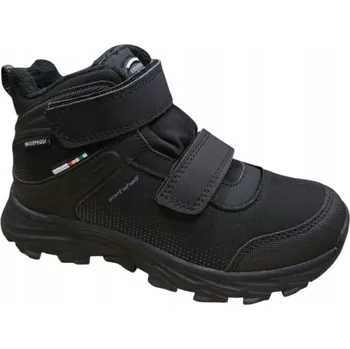 Dámská zimní obuv VODĚODOLNÉ ZATEPLENÉ BOTY SOFTSHELL TRAPERY ČERNÉ ZIMNÍ OBUV VELIKOST 35