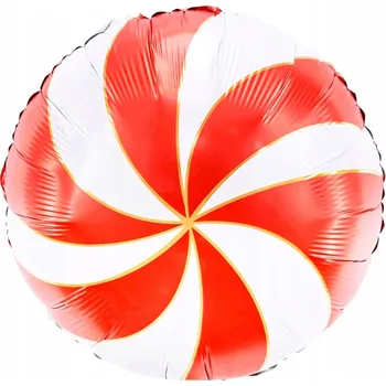 Balónek Fóliový balónek Cukroví Matný Červený 18" - 45 cm - Party Deco /BALENÍ
