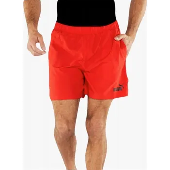 Pánské kraťasy Kraťasy Puma červené polyester L do půlky stehen