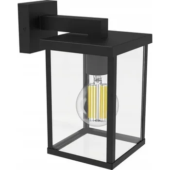 Nástěnné svítidlo Zahradní nástěnné svítidlo Philips čiré, černé patice E27 0 W