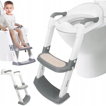 WC sedátko DĚTSKÉ SEDÁTKO NA WC S PU POLSTROVÁNÍM A ÚCHYTKY, NASTAVITELNÁ VÝŠKA