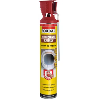 Montážní pěna Soudal Polyuretanová pěna na skruže Genius Gun 750ml
