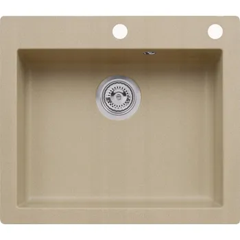 Granitový dřez Jednokomorový granitový dřez Moderno Annie béžový