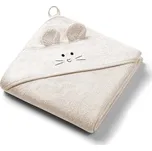 BabyOno Dětská osuška s kapucí Bamboo 100x100cm - světle béžová