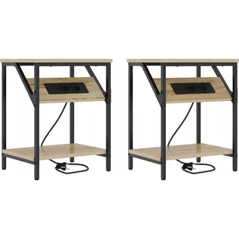 Noční stolek VidaXL Noční stolky 2 pcs dub sonoma 38 x 30 x 48 cm Kompozitní dřevo