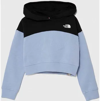 Chlapecká mikina Dětská bavlněná mikina The North Face G DREW PEAK CROP P/O HOODIE NF0A82EM modrá 55X, vel. 116-119