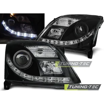 Osvětlení automobilu Tuning-Tec Přední čirá LED světla Opel Vectra C (2002 - 2005) - černé