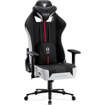 Textilní herní křeslo Player 2.0 King Size, černo-bílé