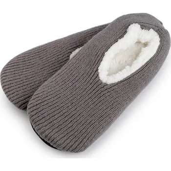 Dámský župan Pánská zimní domácí obuv s protiskluzem Varianta: 16 (vel. 39-42) šedá světlá, Balení: 1 pár