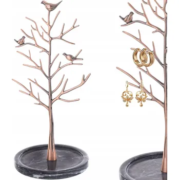 Věšák Stojan na šperky, věšák, strom, figurka, mramor, kov