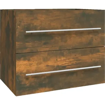 Koupelnový nábytek Skříňka pod umyvadlo, kouřový dub, 60x38,5x48 cm