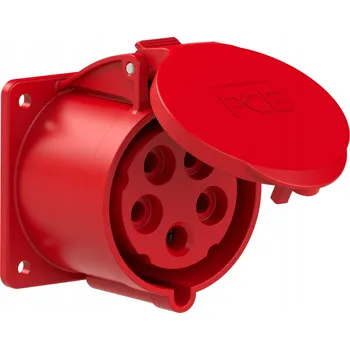 Elektrická zásuvka Anténní zásuvka hermetická Pce červená