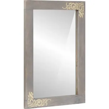 Zrcadlo Zrcadlo do koupelny Se zrcadlem Šedé 70 x 50 x 2,5 cm