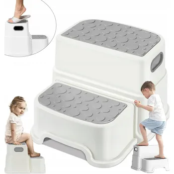 Podnožka, PLOŠINA pro děti dvoustupňová dětská stolička Šedá