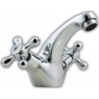 Vodovodní baterie Stojánková umyvadlová baterie Gutta Retro stříbrná