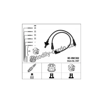 Zapalovací kabel Sada kabelů pro zapalování NGK RC-RN1302 - RENAULT