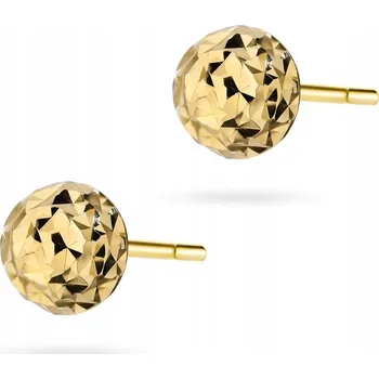 Náušnice STŘÍBRNÉ NÁUŠNICE 925 Diamantované KULIČKY