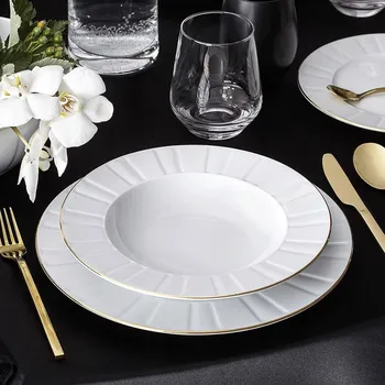 Talíř Hluboký talíř na polévku Ćmielów Oktawa Zlatá 23 cm