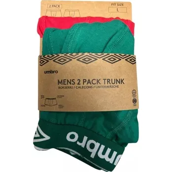 Pánské spodní prádlo BOXERKY UMBRO ČERVENÉ A ZELENÉ VELIKOST L