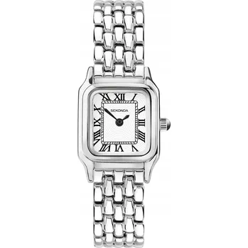 Hodinky STŘÍBRNÉ HODINKY SEKONDA SEK.40143 + NÁVOD