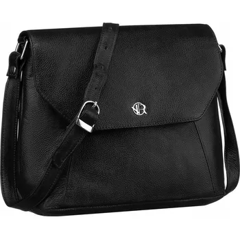 Kabelka Rovicky kabelka přes rameno z pravé kůže černá