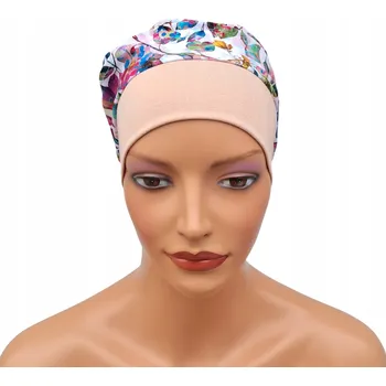 Čepice Eva Design turban bavlna vícebarevný, univerzální velikost