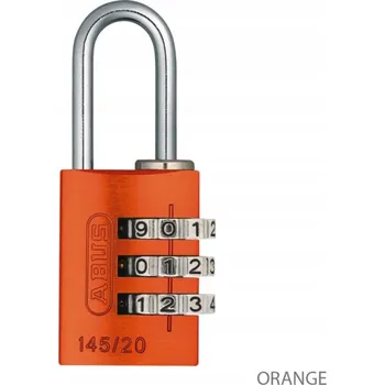 Visací zámek Abus 145/20 Zámek na kód oranžový - Visací zámek s číselným kódem