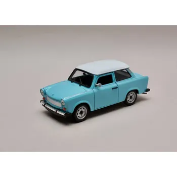Trabant 601 modro-bílá 1:24 Welly